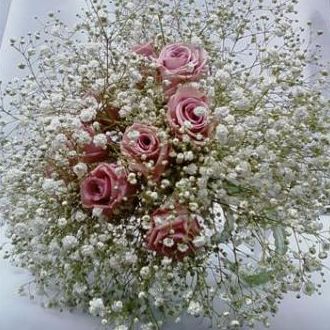 Buquê de noiva flores preservadas rosas cor de rosa seco e mosquitinho –  Flor de Cór – Flores Naturais Preservadas