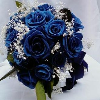 Buquê de noiva rosas azuis flores preservadas – Flor de Cór – Flores  Naturais Preservadas