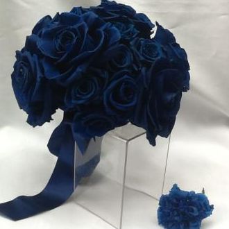 Buquê flores preservadas rosas azuis naturais – Flor de Cór – Flores  Naturais Preservadas