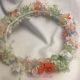 coroa ou guirlanda de flores naturais preservadas