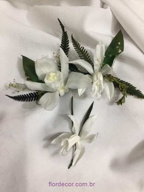 arranjo cabelo orquídeas