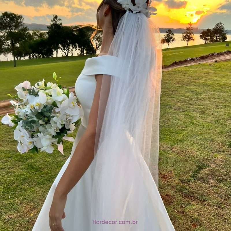 ORQUÍDEAS NATURAIS NO CABELO