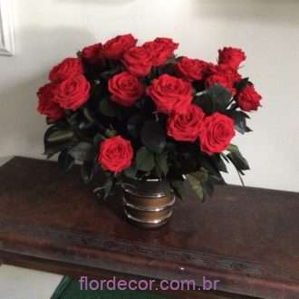 rosas premium vermelhas preservadas