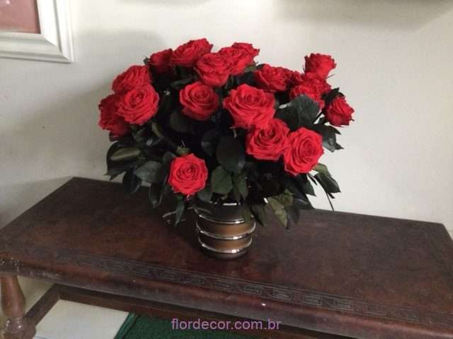 rosas premium vermelhas preservadas