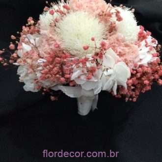 buquê daminha flores preservadas