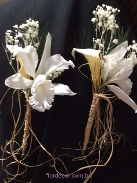 mini bouquet catleya e calla preservadas